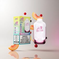 JNR LionKing 42000 デュアルメッシュコイル搭載 42ml 大容量 リチャージャブル 卸売業者 日本 Peach Berry