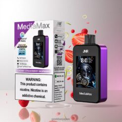 JNR MediaMax 40000 Puffs デュアルメッシュコイル & 21mL チェリーストロベリーレーズベリー 卸売業者 日本