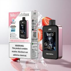 JNR MediaMax 40000 Puffs デュアルメッシュコイル & 21mL リキッド容量 Strawberry Ice 卸売業者 日本