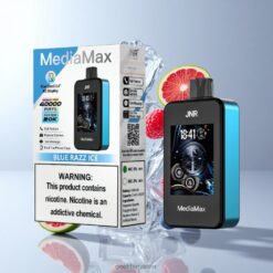 JNR MediaMax 40000 Puffs デュアルメッシュコイル & 21mL リキッド容量 ブルーラズアイス 卸売業者 日本