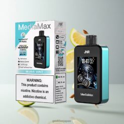 JNR MediaMax 40000 Puffs デュアルメッシュコイル & 21mL リキッド容量 卸売業者 日本 Miami Mint