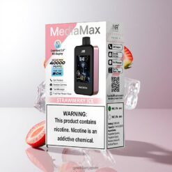 JNR MediaMax 40000 Puffs デュアルメッシュコイル & 2.4インチHDディスプレイ ストロベリーアイス 卸売業者 日本