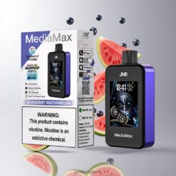 JNR MediaMax 40000 Puffs デュアルメッシュコイル搭載 21mL ブルーベリーウォーターメロン 卸売業者 日本