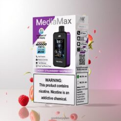 JNR MediaMax 40000 Puffs デュアルメッシュコイル＆21mL チェリーストロベリーレーズベリー 卸売業者 日本