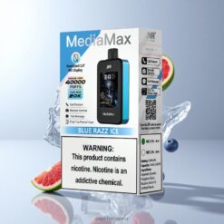 JNR MediaMax 40000 Puffs デュアルメッシュコイル＆21mL リキッド容量 Blue Razz Ice 卸売業者 日本