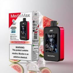 JNR MediaMax 40000 Puffs デュアルメッシュコイル＆2.4インチHDディスプレイ スイカアイス 卸売業者 日本