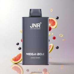 JNR Mega Box 25000 Puffs Disposable Vape 30ml E-liquid Capacity デュアルメッシュコイル & デュアルコア Mixed Berry 卸売業者 日本