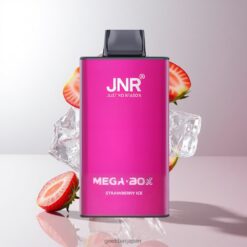 JNR Mega Box 25000パフ ディスポーザブルベイプ 30ml容量 & 850mAhバッテリーStrawberry Ice 卸売業者 日本