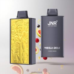 JNR Mega Box 25000パフ 使い捨てベイプ 30ml E-liquid Capacity & Mixed Berry 卸売業者 日本