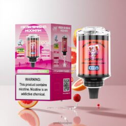JNR Mega Shisha Hookah Desktop Compatibility 100000パフ 60ml e-Liquid Capacity 2200mAh 充電式バッテリー Type-C急速充電 ストロベリーパンチ 卸売業者 日本