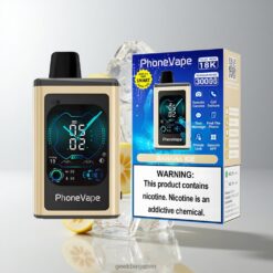 JNR PhoneVape 30000 Puffs Disposable Vape 850mAh Type-C充電可能バッテリー & リモートカメラ付き 卸売業者 日本 Banana Ice