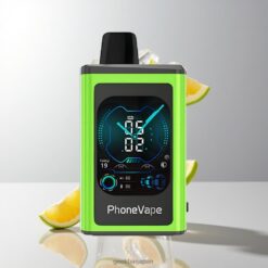 JNR PhoneVape 30000 Puffs Disposable Vape フルディスプレイスクリーン搭載 850mAh Type-C充電可能 卸売業者 日本 Sour Apple Ice