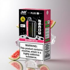 JNR Plus-X 26000 Puffs ディスポーザブルベイプ デュアルメッシュコイル & 3D曲面スクリーン搭載 850mAh大容量バッテリー 卸売業者 日本 Watermelon Ice