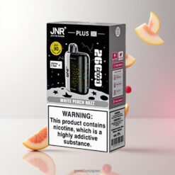 JNR Plus-X 26000 Puffs ホワイトピーチラズ 28ml 電子リキッド容量 850mAh バッテリー容量 3D曲面スクリーン 卸売業者 日本