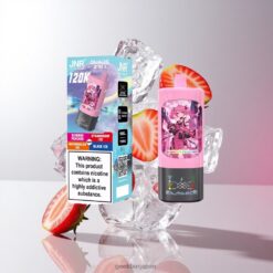 JNR Quads 4-in-1 120K イチゴアイス 使い捨てベイプ 4つの独立したデュアルメッシュコイル スマートスクリーン搭載 卸売業者 日本
