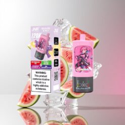 JNR Quads 4-in-1 120K 使い捨てベイプ 60ml 総eリキッド容量 4つの独立したデュアルメッシュコイル スマートスクリーン リチャージ可能 卸売業者 日本 Watermelon Ice