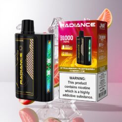 JNR Radiance 31000 Puffs Disposable Vape 28ml E-liquid スマートアニメーションスクリーン付き Strawberry Raspberry Cherry Ice 卸売業者 日本