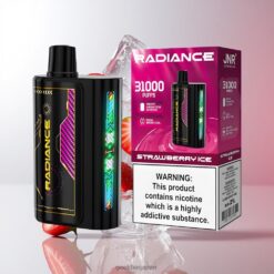 JNR Radiance 31000 Puffs Disposable Vape 28ml Eリキッド & 950mAh充電式バッテリー ストロベリーアイス 卸売業者 日本