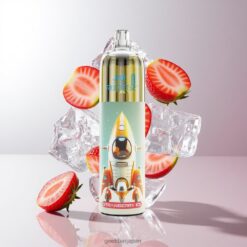 JNR Rocket-X 12400 Puffs Disposable Vape 調整可能なエアフロー 850mAhバッテリー容量 卸売業者 日本 Strawberry Ice