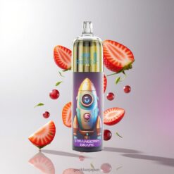 JNR Rocket-X 12400 Puffs Disposable Vape 調整可能な気流 850mAhバッテリー容量 Strawberry Grape 卸売業者 日本