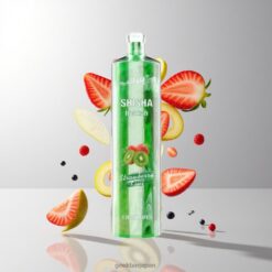 JNR Shisha Hookah 12000 Puffs 使い捨てベイプ 24ml Eリキッド容量 & 750mAh バッテリー容量 Strawberry Kiwi 卸売業者 日本