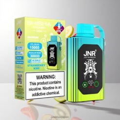 JNR Shisha Hookah Box 20500 Puffs デュアルメッシュコイル & デュアルコア 25ml イージーリキッド容量 ストロベリーキウイ 卸売業者 日本