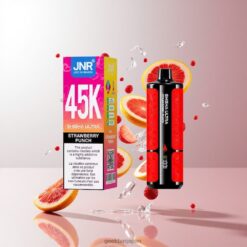JNR Shisha Ultra 45Kプレミアムシーシャベイピングの頂点 45,000パフの大容量＆トリプルメッシュコイル搭載 卸売業者 日本 Strawberry Punch