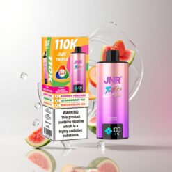 JNR Triple 3 In 1 110K 使い捨てベイプ 3つのフレーバー切り替えシステムと110,000パフの驚異的な耐久性 Summer Peaches-Strawberry Ice-Watermelon Ice 卸売業者 日本