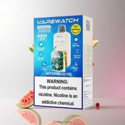 JNR VapeWatch 30000 Puffs デュアルメッシュコイル搭載 19mL リキッド容量 Watermelon Ice 卸売業者 日本