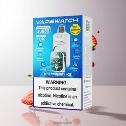 JNR VapeWatch 30000 Puffs デュアルメッシュコイル搭載 ストロベリーアイス 卸売業者 日本