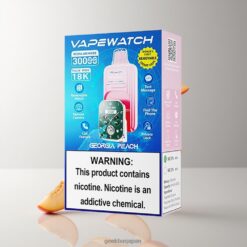 JNR VapeWatch 30000 Puffs デュアルメッシュコイル＆19mL ジョージアピーチ 卸売業者 日本