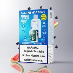 JNR VapeWatch 30000 Puffs ブルーベリーウォーターメロン 19mL eリキッド容量 1000mAh バッテリー容量 卸売業者 日本
