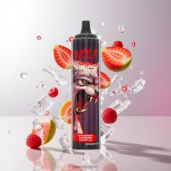 JNR Wolf Niplo 10000 Puffs 1.0オームメッシュコイルと650mAhバッテリー容量 Strawberry Raspberry Cherry Ice 卸売業者 日本