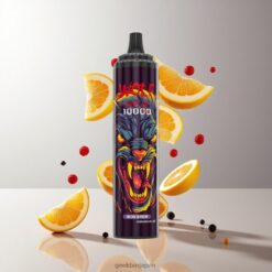 JNR Wolf Niplo 10000 Puffs ディスポーザブルベイプ 20ml 容量 650mAh バッテリー 卸売業者 日本 Iron Brew