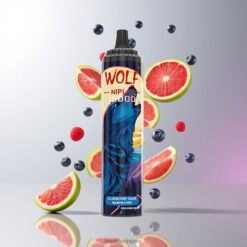 JNR Wolf Niplo 10000 Puffs ブルーベリーサワーラズベリー 650mAhバッテリー容量 Type-C急速充電 卸売業者 日本