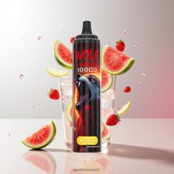 JNR Wolf Niplo 10000 Puffs 日本向け メッシュコイル1.0Ω バッテリー容量650mAh Strawberry Watermelon Lemonade 卸売業者 日本
