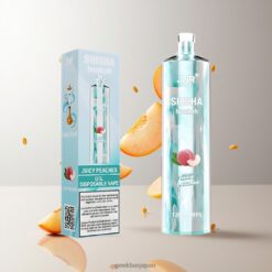 Juicy Peaches JNR Shisha Hookah 12000 Puffs 使い捨てベイプ バッテリー容量750mAh 24ml 卸売業者 日本