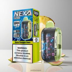 NEXA Ultra 50K ディスポーザブルベイプ 50000パフ 3D曲面スクリーン & クリスタルタンク 800mah グアバパインアップルシェイク 卸売業者 日本