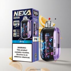NEXA Ultra Vape 50000 Pods 50k Puffs Refill Disposable Vape 3D曲面スクリーン搭載 20mlプレフィルド容量 800mahバッテリー容量 卸売業者 日本