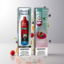 RandM Fumot Tornado 9000 Puffs Disposable Vape 18mL メッシュコイル 54 Flavors 卸売業者 日本