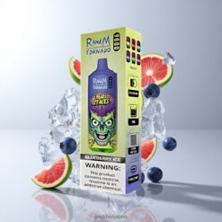RandM Fumot Tornado 9000 Puffs 使い捨べイプ 850mAh充電式 18mL メッシュコイル 卸売業者 日本
