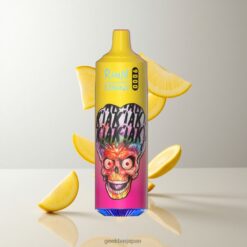 RandM Tornado 9000 Puffs ディスポーザブルベイプ 18mL リキッド容量 & 850mAh 充電式バッテリーPeachy Mango Pineapple卸売業者 日本