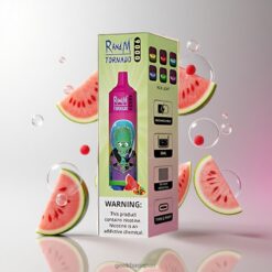 RandM Tornado 9000 Puffs ディスポーザブルベイプ 18mL 容量 & 54フレーバーWatermelon Bubble Gum卸売業者 日本