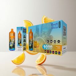 RandM Tornado 9000 Puffs 使い捨てベイプ 18mL 850mAh リチャージャブル 卸売業者 日本