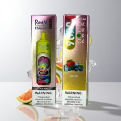 RandM Tornado 9000 Puffs 使い捨てベイプ 850mAh充電式 54フレーバー 卸売業者 日本