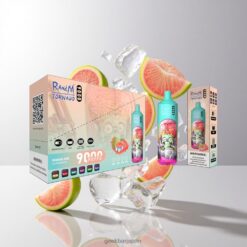 RandM Tornado 9000 Puffs 使い捨てベイプ 850mAh充電式 ゲバアイス 卸売業者 日本