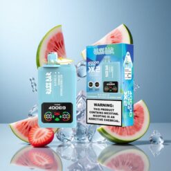 Razz Bar 40000 パフ 使い捨てベイプ パワースクリーンディスプレイ ブルーラズアイス-ストロベリーワーターメロンバブルガム