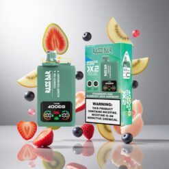 Razz Bar 40000 パフ 使い捨てベイプ パワースクリーンディスプレイ & 650マハバッテリー ストロベリーキウイ_ブルーベリーサワーラズベリー