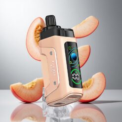 Razz Bar 45000 パフ 使い捨てベイプ 1.0オームメッシュコイル Juicy Peach Ice