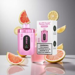 Razz Bar 50K パフ 使い捨てベイプ ピンクレモネード 650mAhバッテリー 2%ニコチン